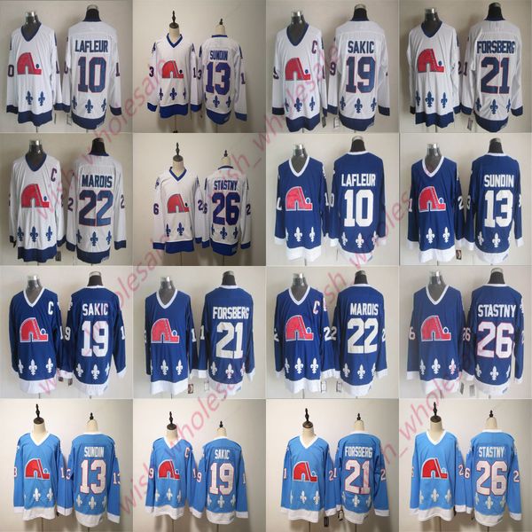 

квебек нордикс кофта 3 матс сундин 21 петер форсберг 26 петр штястны 19 джо сакик сшитые зимняя классика мужчины хоккея, Black;red