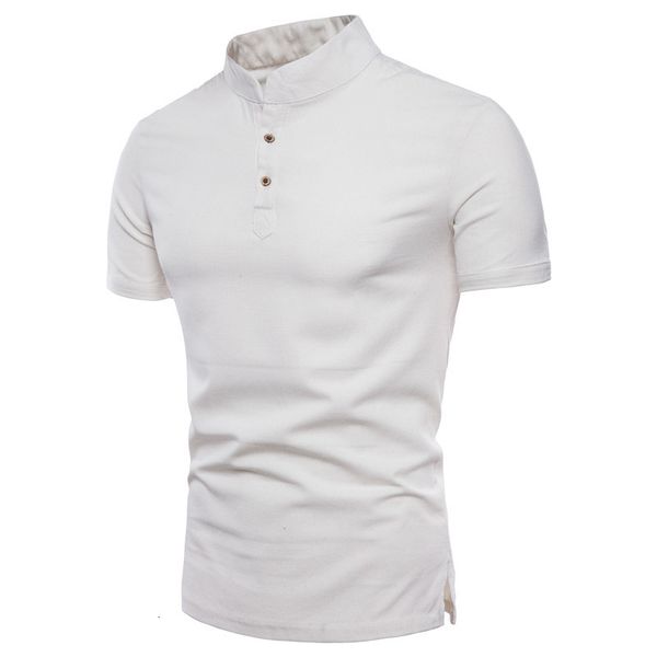 

men's short sleeve shirts short sleeve necklace unique breasted solid cotton men's shirts casual clothes -5xl, White;black