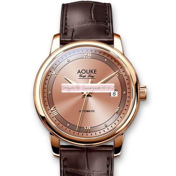 

mens automatic watches,men dress watch aouke man business wristwatch waterproof mechanical relogio masculino leather band