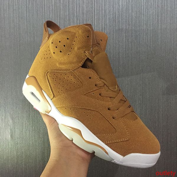 

new 6 wheat men s basketball shoes men sneakers 6s basketball shoes sports outdoor athletics sneaker size 41-47