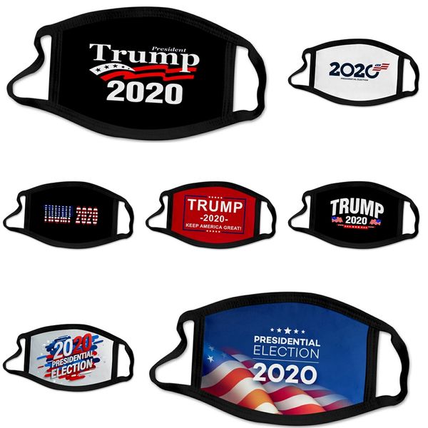 

designer trump masks reusable protective pm2.5 filter printing mouth mask anti dust face mask windproof mouth-muffle 84 styles damon029 #664, Black