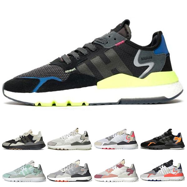 

2019 nite jogger men running shoes for women triple black white green outdoor breathable mens trainers sports sneakers 36-45