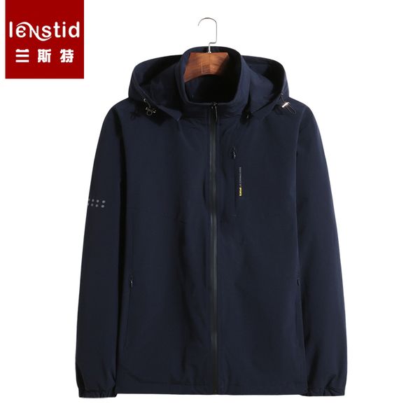 

lenstid 2018 winter fleece lined hooded jacket men warm casual male coat brand clothes parkas outerwear windbreaker xl-8xl 1120#, Black;brown
