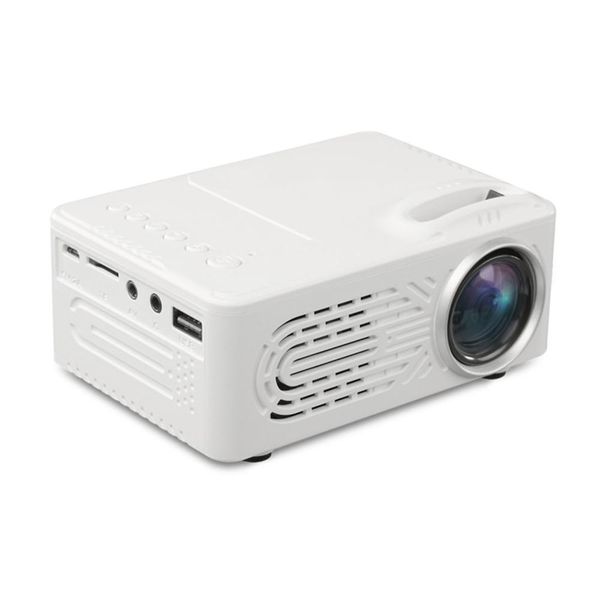 

new 814 1080p full hd potable media player lcd projector home theater movie mini device digital projector au socket white useful