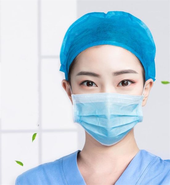 

dhl ship in stock blue adultren's facecartoon dust mask 3 layer plyearloop non woven fabric shipping wm94