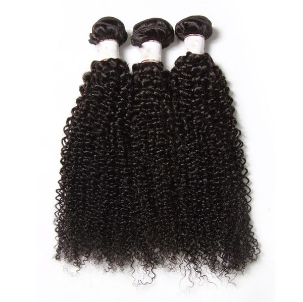Beautiful Afro Kinky Curly Hair For Africa Woman 3 Bundles Indian