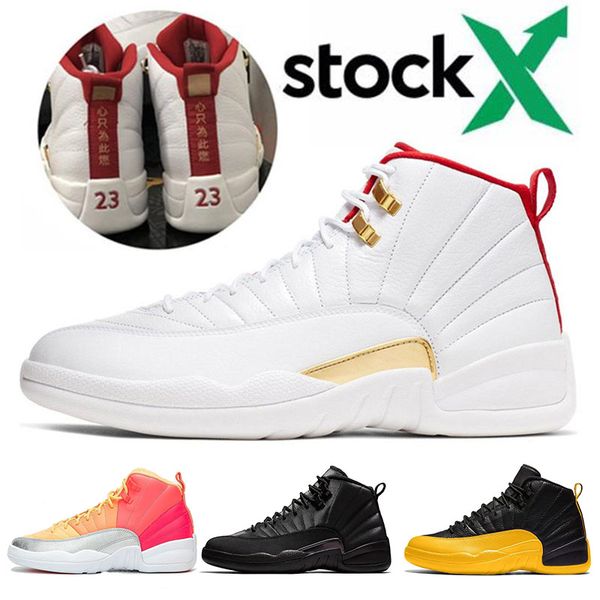 

wholesale 2020 new mens basketball shoes brand fashion 12 12s luxury ov white gamma blue cllege navy reverse taxi designers sneakers