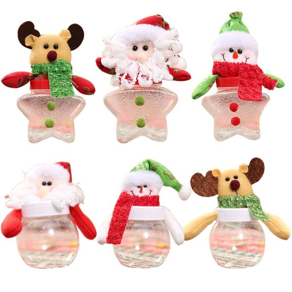 

merry christmas candy jar lucky xmas santa claus /snowman/elk/bear pattern sugar stockings gift box for new year home decor