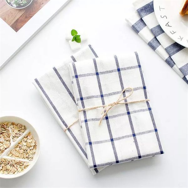 

5pcs pure cotton food shooting background napkin cloth nordic style western style checked stripe tablecloth, tea towel