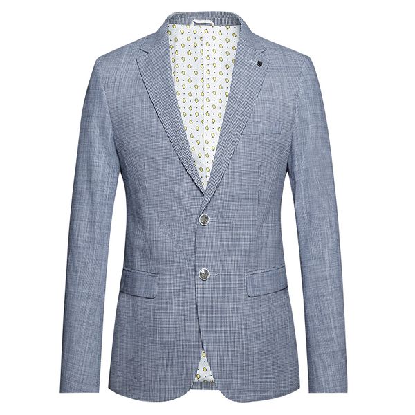 

autumn men's korean version of the slim lattice casual suit men's england spring and autumn thin small suit single western jacke, White;black