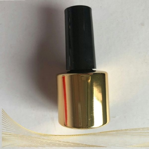 

8ml8 gold glass nail polish bottle empty with lid brush cosmetic containers nail glass bottles with brush