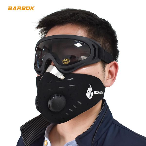 

activated carbon filter motorcycle mouth mask half face cover dustproof windproof breathable shield motocross ski air protection