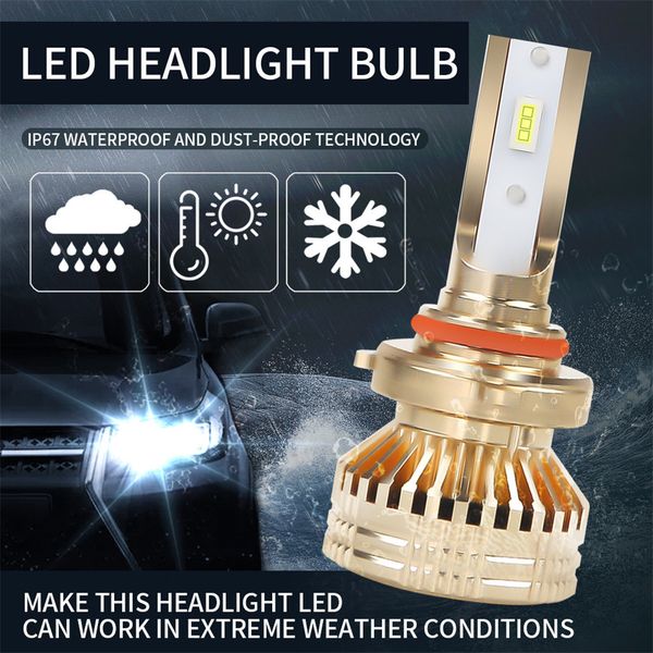 

h1 h7 h11 9005 9006 h4 led-tx3570 chip focused headlight bulbs mini conversion kit white 6000k led car lights led bulbs