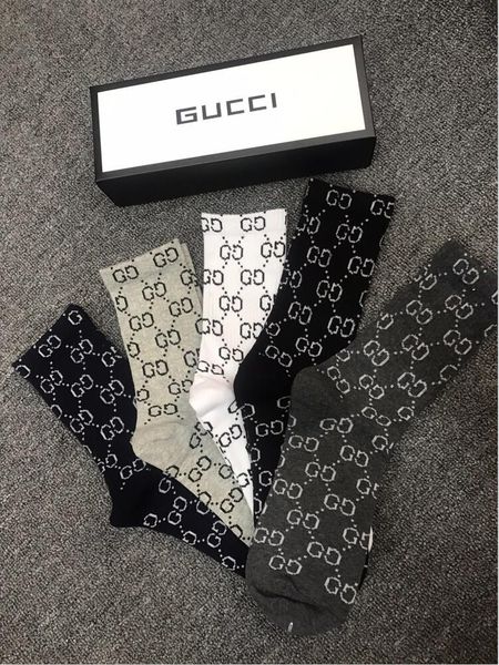 

fashion long socks breathable men and women men luxury designer brand 1l gg 1l socks, Black