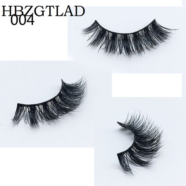 

hbzgtlad natural false eyelashes extensions 100% hand made 3d mink transparent box pack