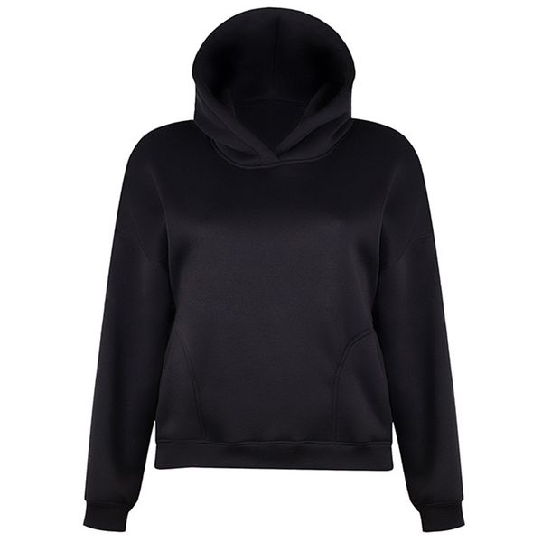 

solid home loose short long sleeve shopping soft casual women hoodies pullover vacation fashion v neck daily, Black