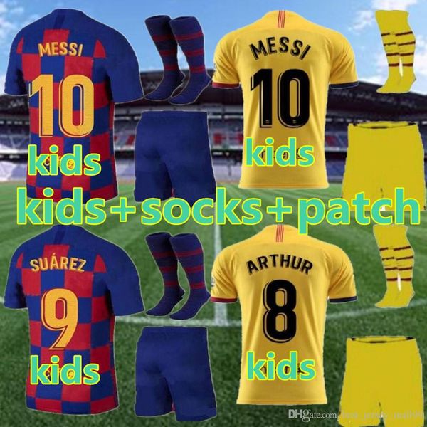 

Barcelona kid kit occer jer ey home away boy youth 19 20 pique me uÃ¡rez o dembÃlÃ malcom jer ey 2019 2020 et football hirt