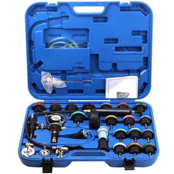 

professional hand tool sets 28pcs universal radiator pressure tester vacuum type cooling system test detector set testeur refroidissement