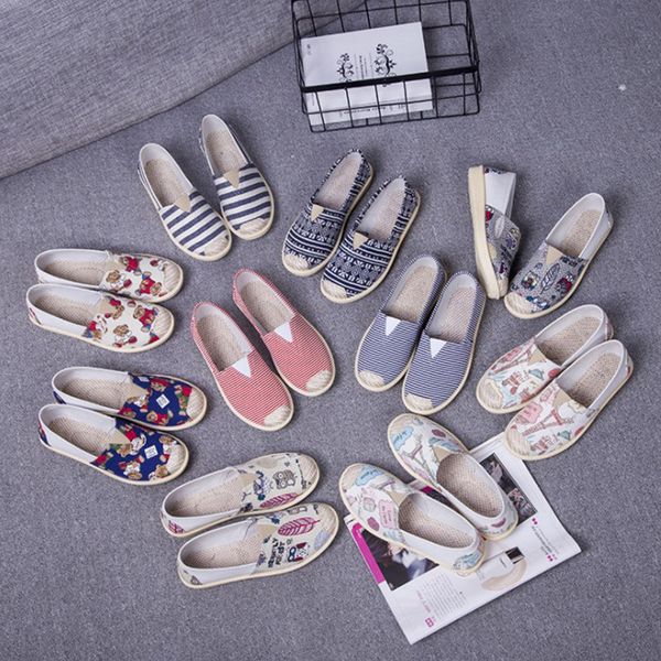 

women's casual canvas shoes middle aged and elderly people cloth shoes lightweight anti-slip wear-resistant breathable flat soft, Black