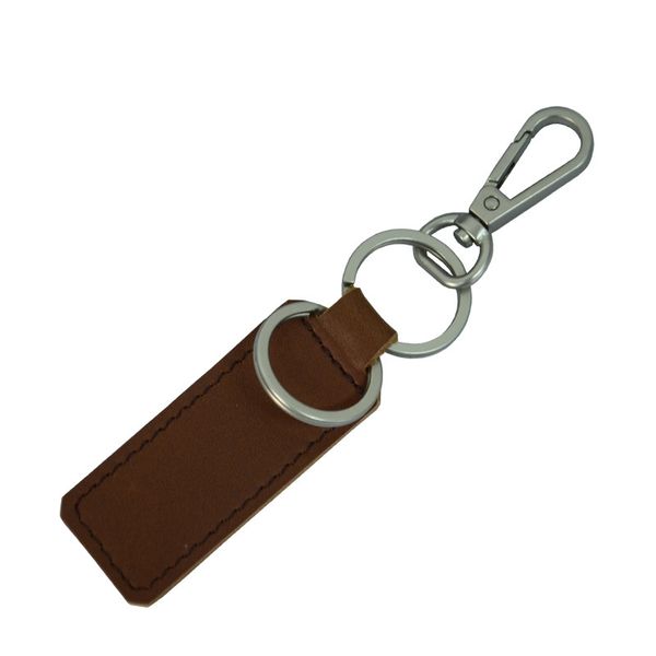 

of key chain leather leather square retro car key chains gift pendant advertising promotion keyring, Silver