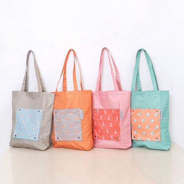 

waterproof nylon cloth clothing storage bag home storage product sorting bag travel fold shopping shoulder package 2019 new