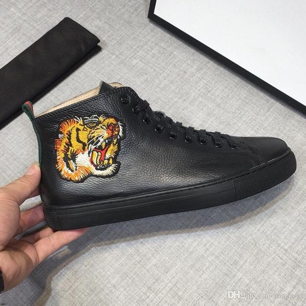 

20fw new handmade outdoor men casual walking shoes short boots male footwear sneakers high canvas shoes a11-48 yetc9, Black