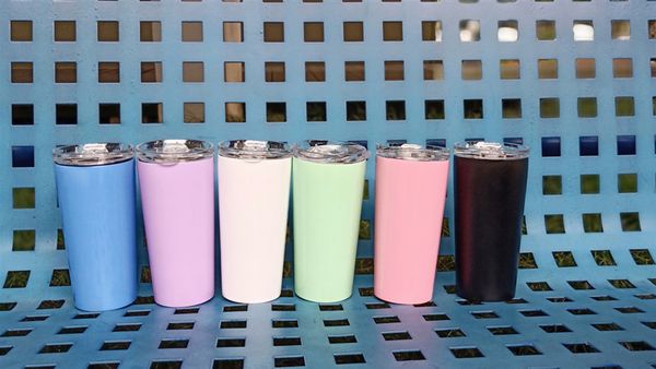 

бутылка морских перевозок 16oz воды вакуум нержавеющей стали тощего тумблер двустенных кофе кружка для холодных и горячих напитков с крышкой