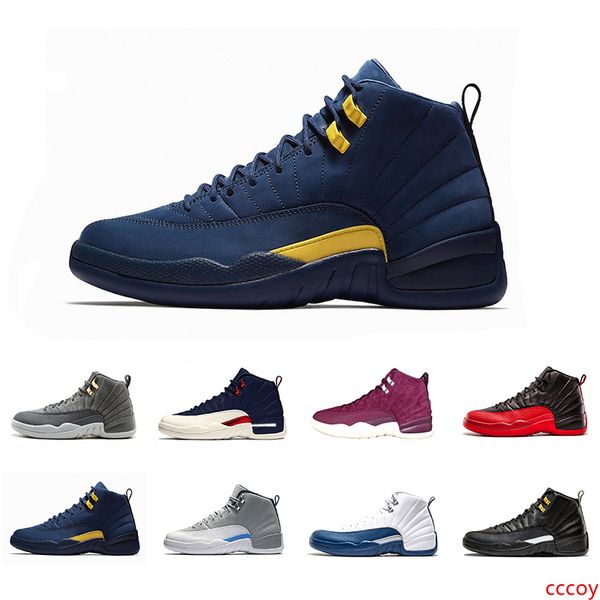 

новый мичиган 12 12s mens basketball обувь мастер игры гриппа тренажерный зал красный 12s такси плей-офф gs бароны университета синий спорти