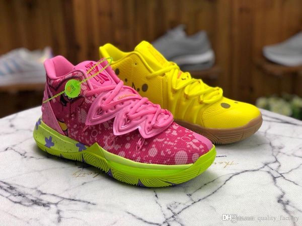 

with box kyrie irving 5 designer basketball shoes for men mandarin duck 2020 spongebaby big star patrick outdoor sneakers size 40-46, White;red