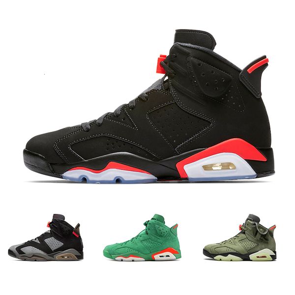 

6 баскетбол обувь высочайшее качество 6s черный инфракрасные 2019 cny psg мужчины женщины hombre моды basket мужские тренер спортивные кросс