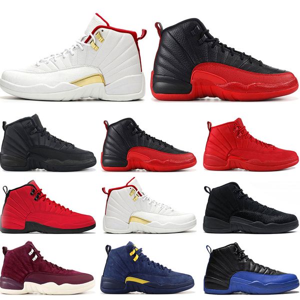 

2019 мужские 12s баскетбол обуви фиба игры royal nylon wntr gym red гамма синий бордо 12 flu игры спортивные тапки тренеры размер 7-13