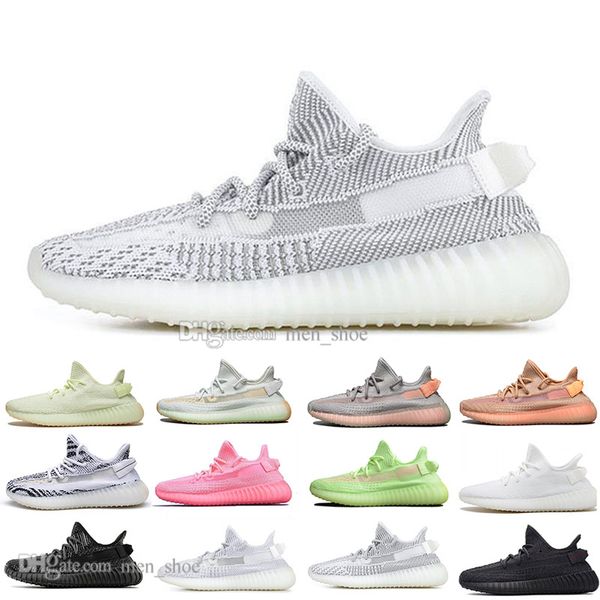 

Kanye West Clay V2 White Black Static Reflective Rainbow discoloration Mens Running Shoes Hyperspace True Form Women Sports Designer Sneaker