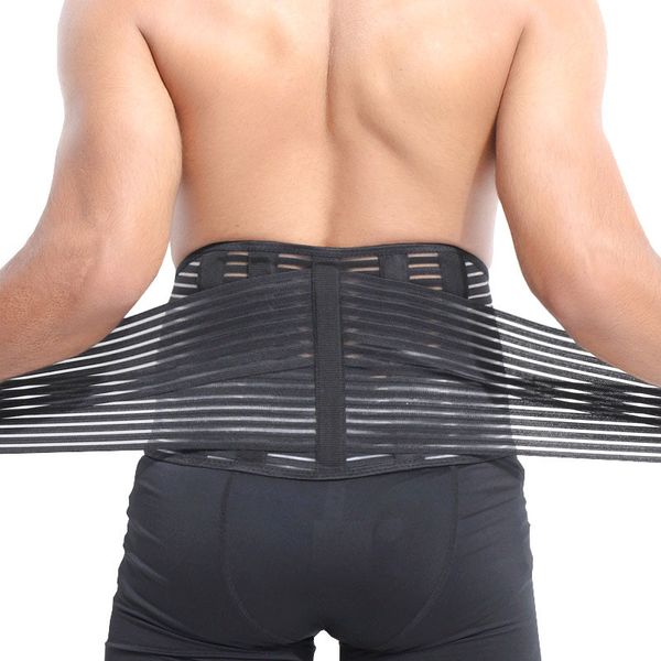 

профессиональная регулируемая талия поддержка талии тренер триммер унисекс назад поддержка талии пояс для фитнеса тяжелая атлетика пояса спо, Black;blue