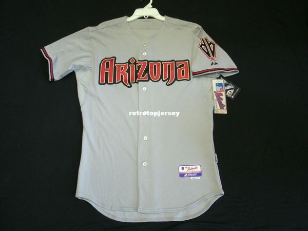 

majestic arizona blank gray cool base jersey mens stitched wholesale big and tall size xs-6xl baseball jerseys, Black;blue