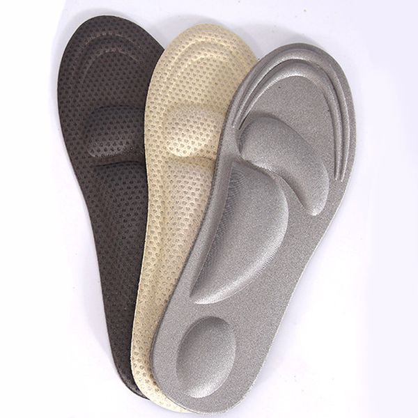 

4d flock memory foam ortc insole arch support orthopedic insoles for shoes flat foot feet care sole shoe orthopedic pads, Black
