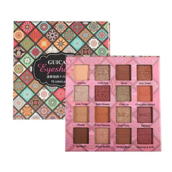 

горячая 16 цветов блеск eyeshadow pallete shimmer металлические глаза макияж мягкая nude матовый eye shadow palette смешной