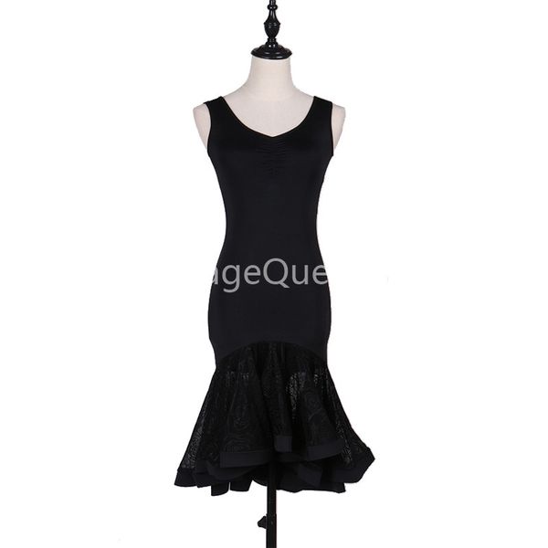 

black professional latin dance dress for woman ballroom dance competition dresses modern waltz/tango / cha cha costumes, Black;red