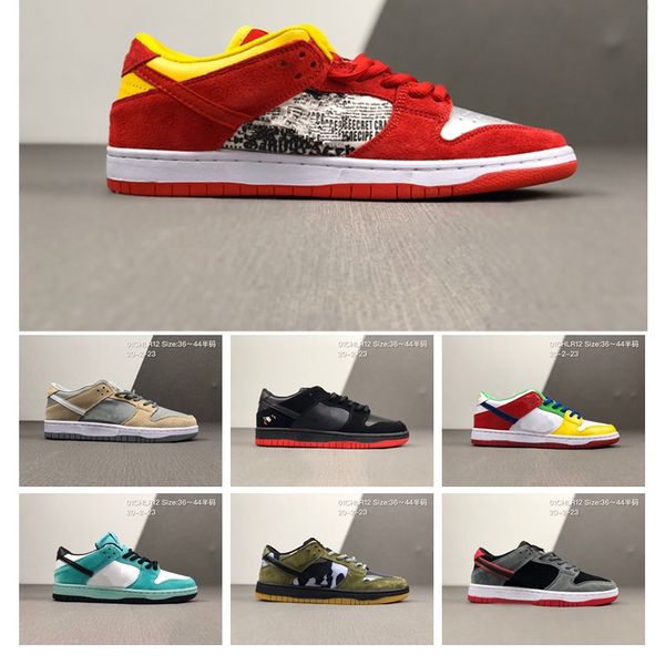 

new sb dunk low pro color fashion running shoes yellow blue black red green men women dunks designer shoes sports sneakers jogging 36-44