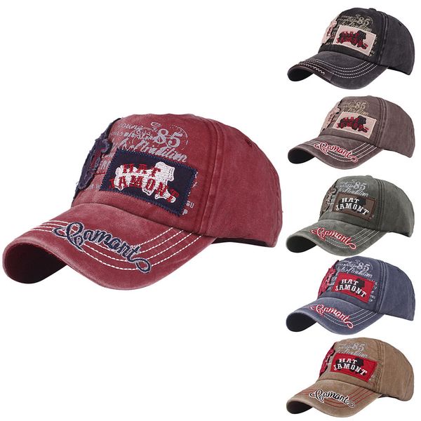 

women embroidered flower denim cap fashion baseball cap e 4.3, Blue;gray