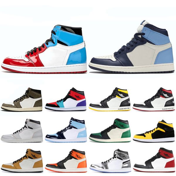 

1 1s og men basketball shoes unc mocha shattered backboard fearless court purple satin black toe mens athletic sports sneakers