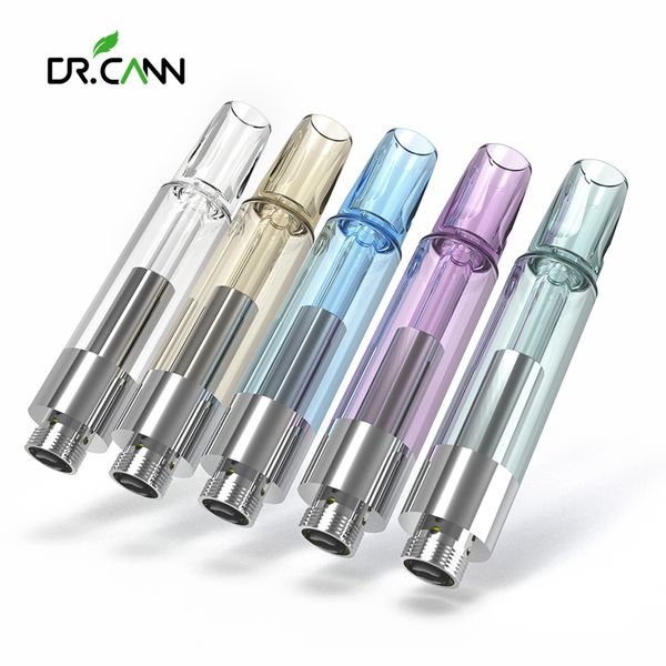 

Dr.Cann Gina .5ml/1.0ml Ceramic Coil Atomizer 1.2ohm Thick Oil Vape Cartridges Press-In Bottom Filling Electronic Cigarette