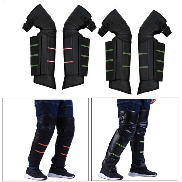 

1 pair pu waterproof motorcycle knee pads motocross knee protector guard moto protective gear motorbike ridng black