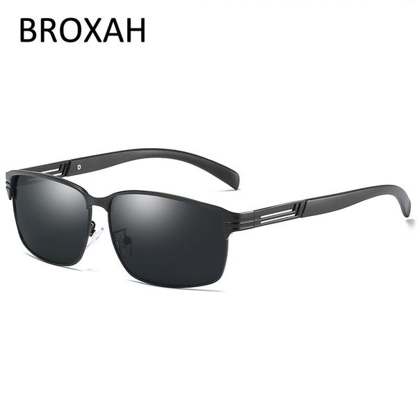 

мужские вождения очки 2020 поляризованные солнцезащитные очки мужчины прямоугольник рамки металла очки uv400 lunette de soleil homme okutl