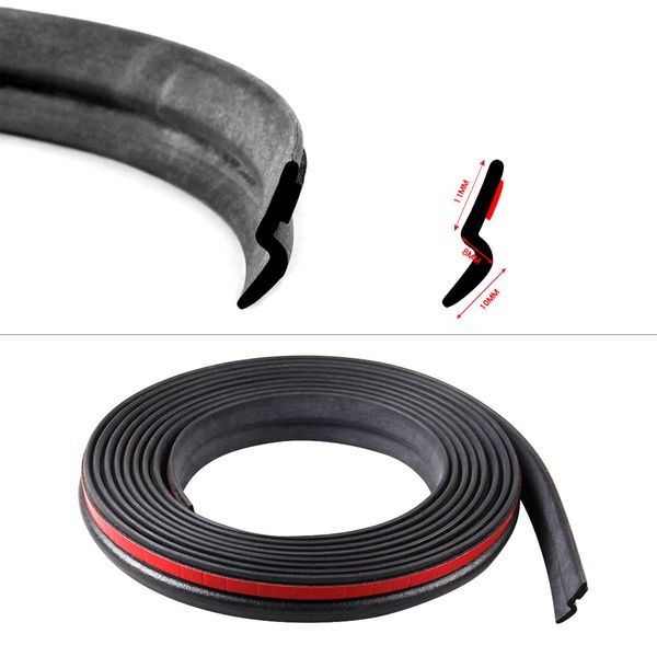 

2m-16m car door z-type sealing strip auto rubber seal strip waterproof dustproof door edge guards noise reduction sound