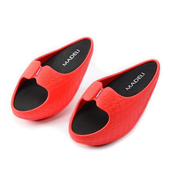 

fashion women toning shoes message sports lose weight slippers 2019 new fitness negative heel stovepipe swing shoe for female, Black