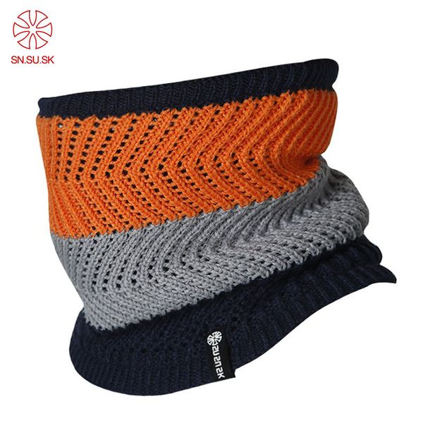 

2017 autumn winter outdoor sport male knitted face mask men double-deck polar fleece windproof warm neck ski bicycle loop scarf