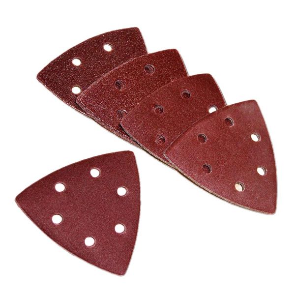 

25pcs 93mm delta sander sandpaper hook & loop sanding paper abrasive woodworking tools with grit 60 80 120 180 240