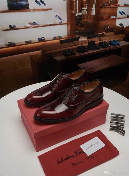 

2020 brands men luxury business fashion leather shoes formal men hairstylist dress shoes italy new bullock casual office shoes yecq3, Black