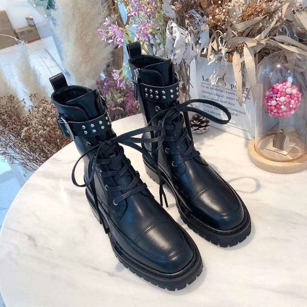 

new designer luxury half boots australia leather fashion women/men black genuine leather flat heels flat bottom post