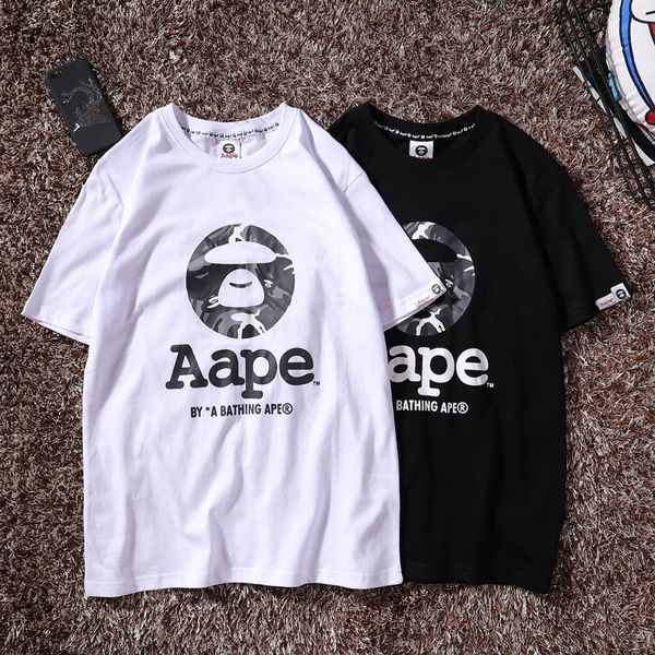 

aape women mens designer t shirts fashion short sleeve luxury designer t shirt summer men tshirt tee couples matching clothes 1027